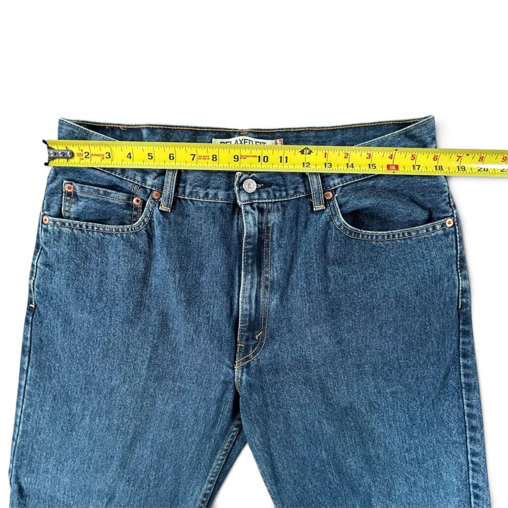 Levis 550 Mens Jeans 36x30 Relaxed Fit Medium Wash Blue 100% Cotton Denim - Picture 4 of 8